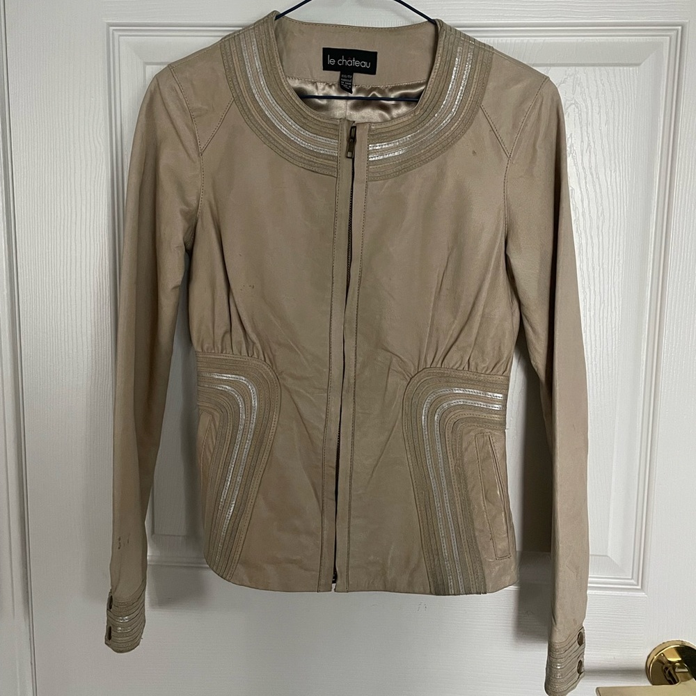 Vintage Leather Jacket From Le Chateau